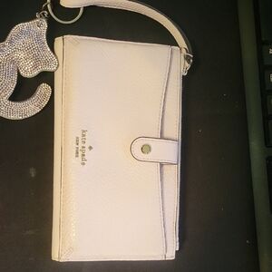 Kate Spade Cream Leather Wristlet
